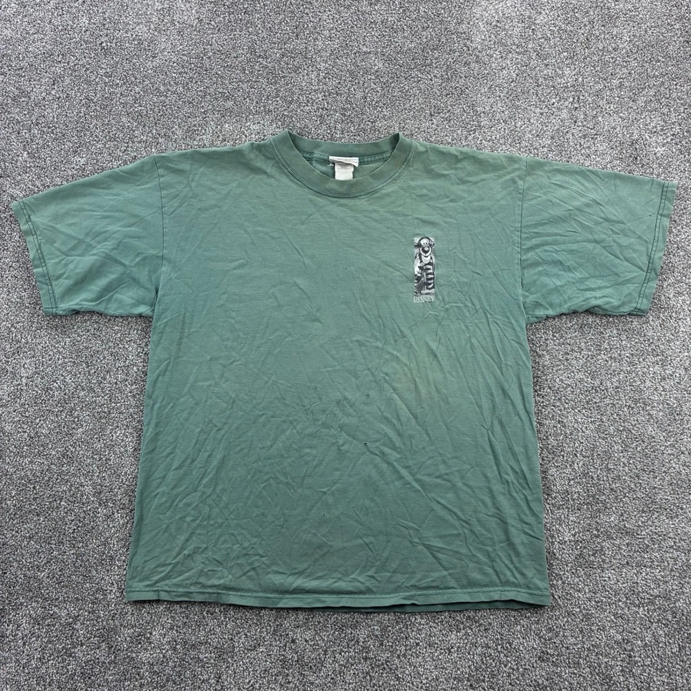 Vintage Winnie The Pooh Shirt Mens XL Green Tigger Tiger Box Logo Warhol Disney